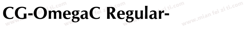 CG-OmegaC Regular字体转换